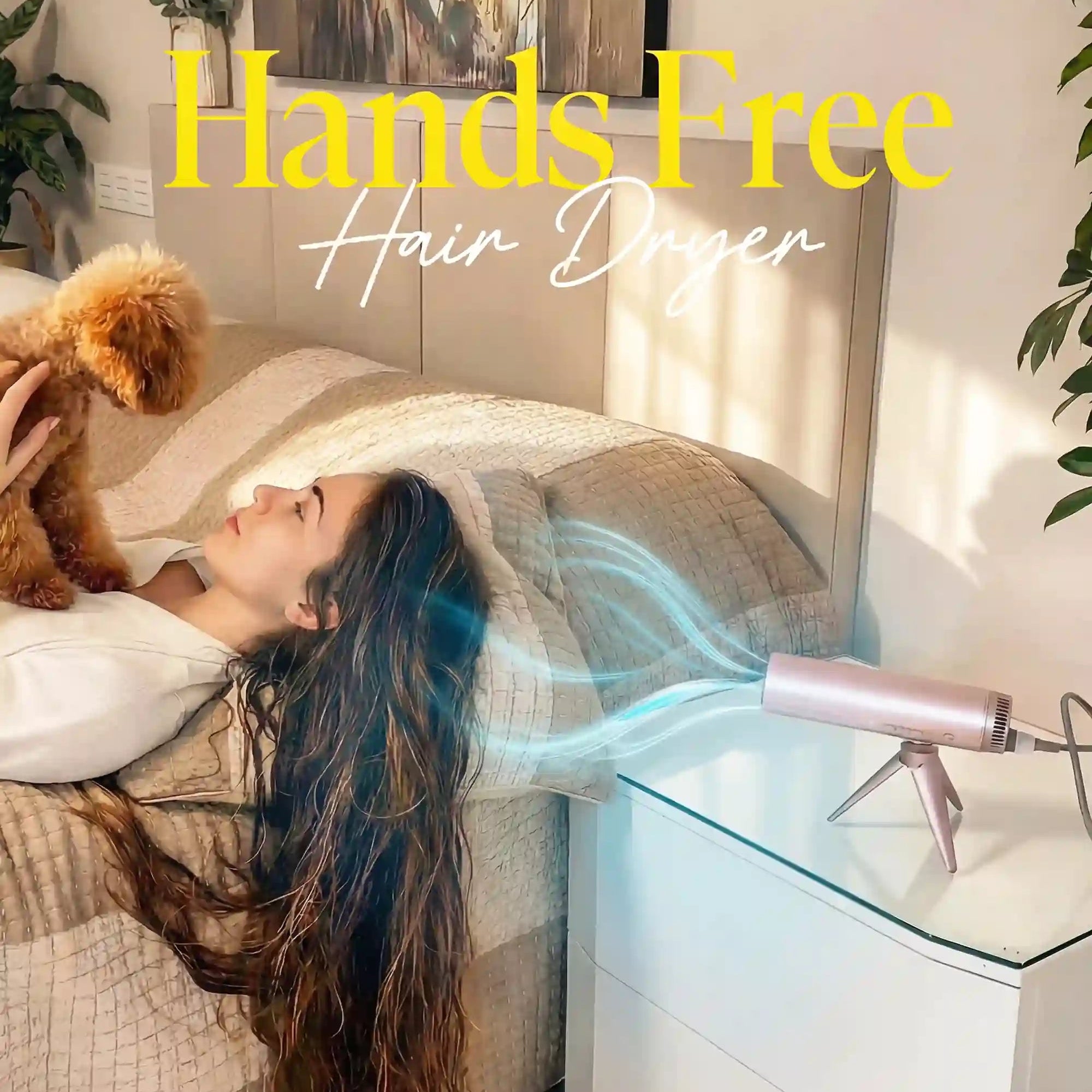 Inovaxion® Hands-free Hair Dryer – Effortless styling while multitasking and drying.